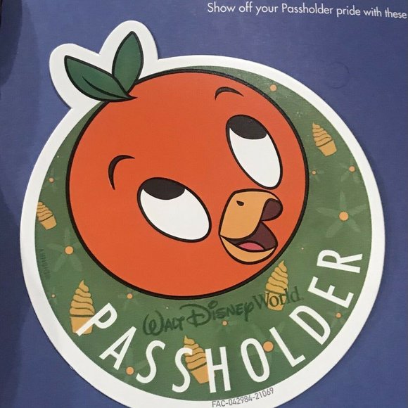 DISNEY WDW ORANGE BIRD 2021 PASSHOLDER MAGNET NEW! - Picture 2 of 2